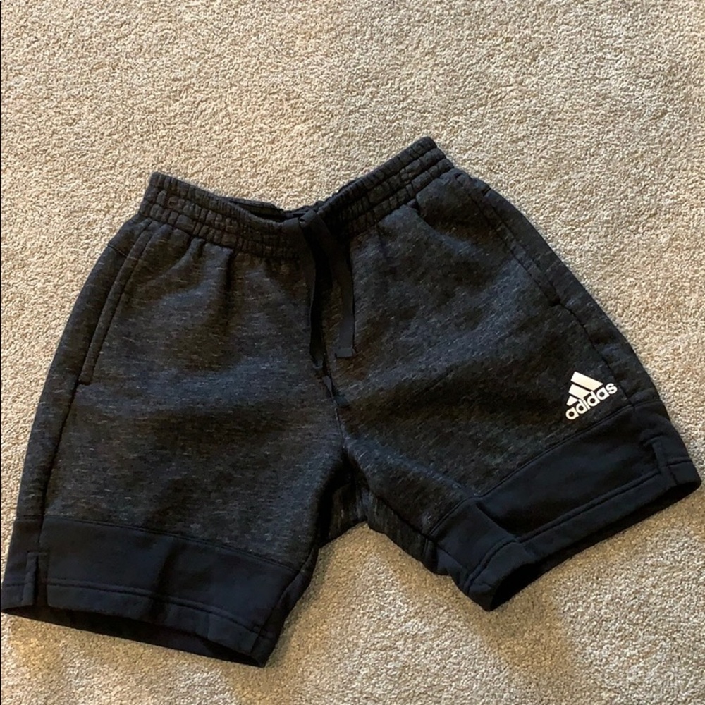 Cotton black adidas shorts
